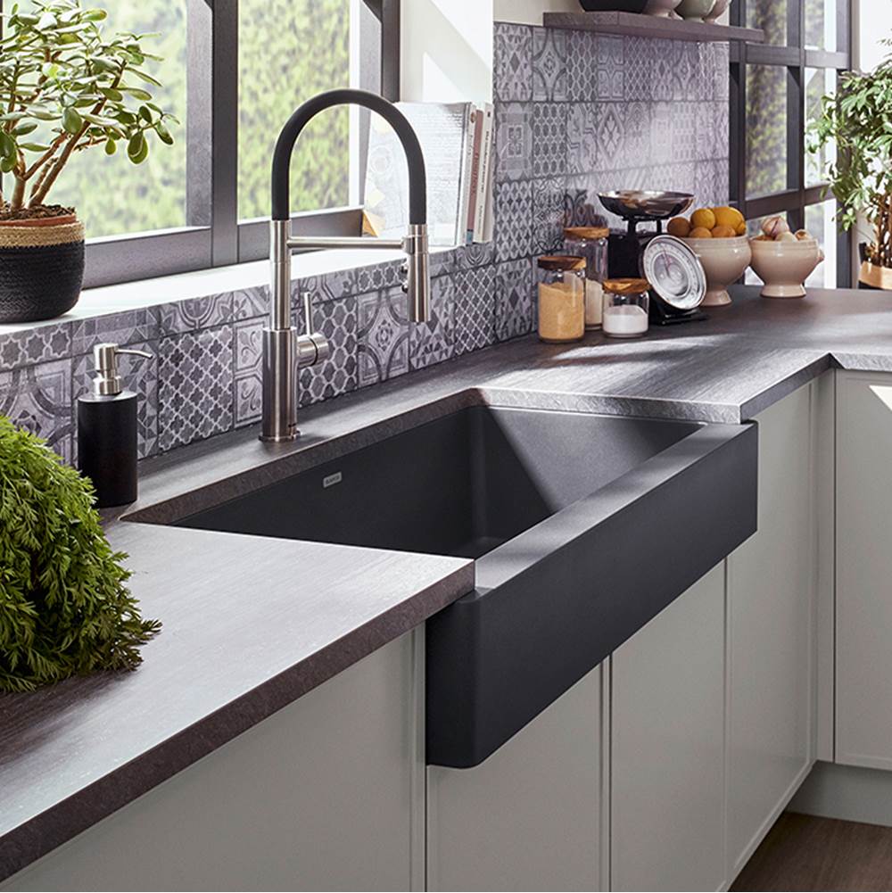 Vintera SILGRANIT 30'' Single Bowl Apron-Front Farmhouse Sink - Anthracite