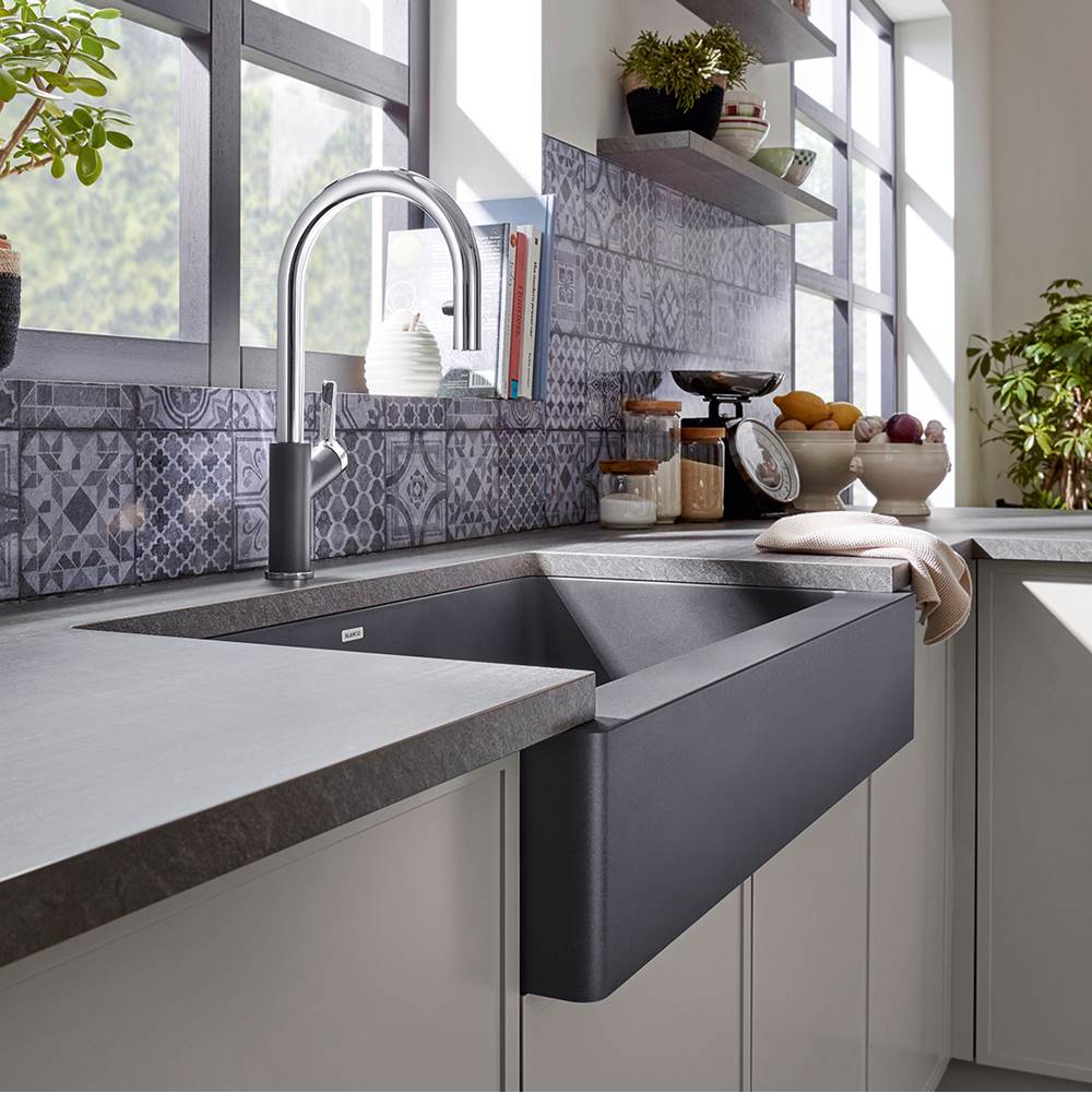 Vintera SILGRANIT 30'' Single Bowl Apron-Front Farmhouse Sink - Anthracite