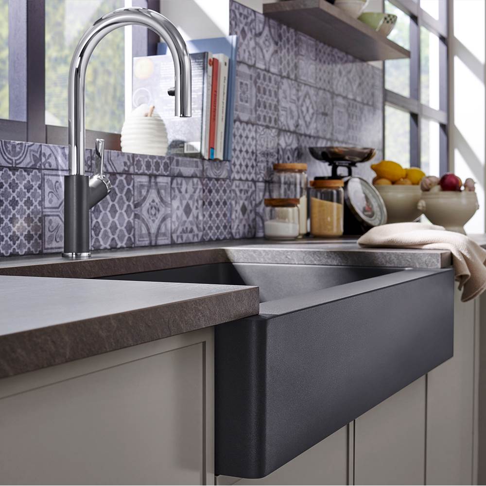 Vintera SILGRANIT 30'' Single Bowl Apron-Front Farmhouse Sink - Anthracite