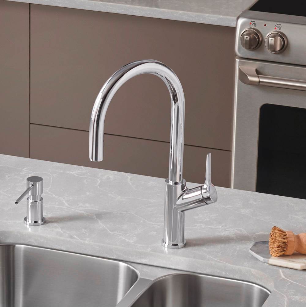 Urbena Pull-Down Dual-Spray Kitchen Faucet - Chrome