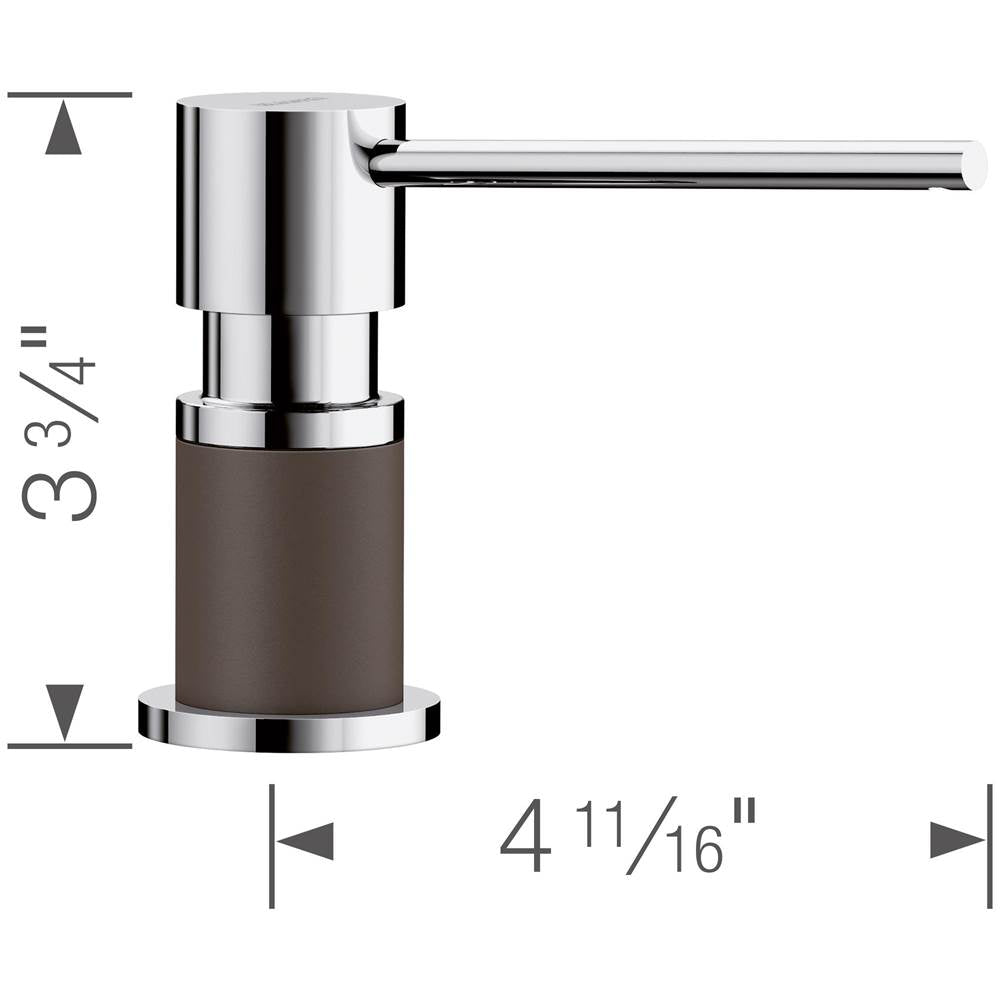Lato Soap Dispenser - Chrome