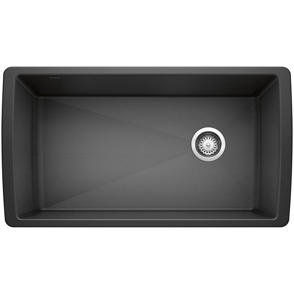 Blanco - Diamond SILGRANIT 33'' Super Single Undermount Kitchen Sink - Anthracite - Anthracite