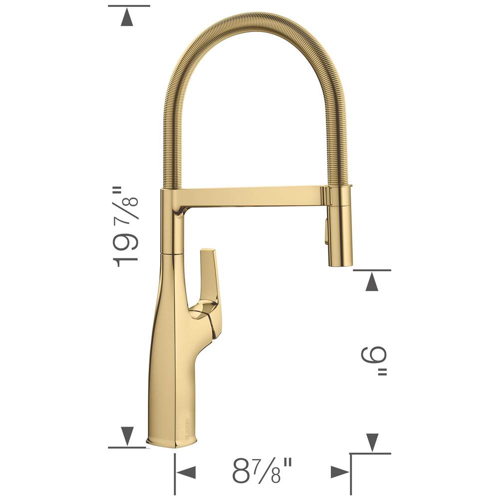 Rivana Semi-Pro Pull-Down Dual-Spray Kitchen Faucet - Chrome