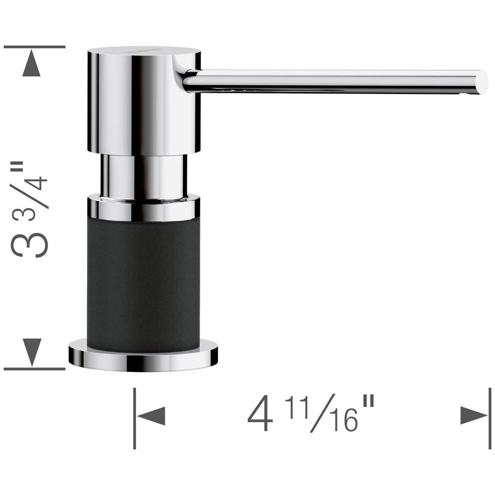 Lato Soap Dispenser - Chrome