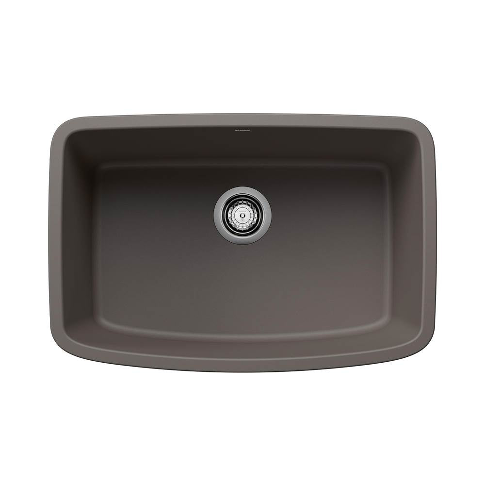 Blanco - Valea SILGRANIT 27'' Single Bowl Undermount Kitchen Sink - Volcano Gray - Volcano Gray