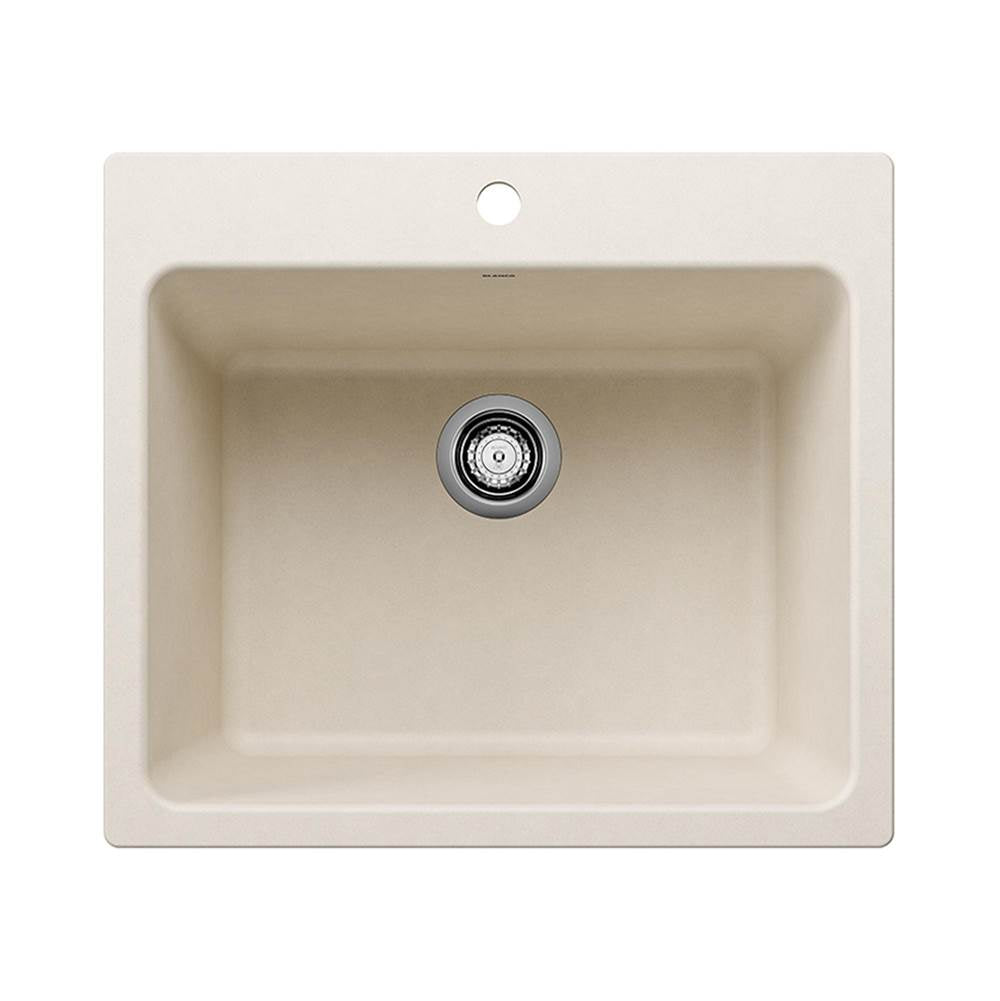 Blanco - Liven SILGRANIT 25'' Single Bowl Dual Mount Laundry Sink - Soft White - Soft White