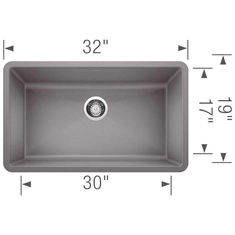 Precis SILGRANIT 32'' Super Single Undermount Kitchen Sink - Cafe