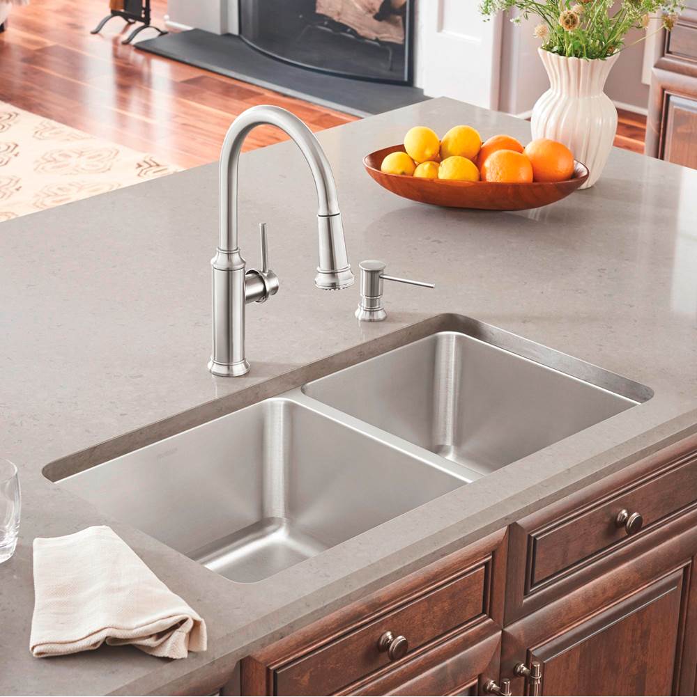 Formera 33'' 60/40 Double Bowl Undermount Stainless Steel Kitchen Sink