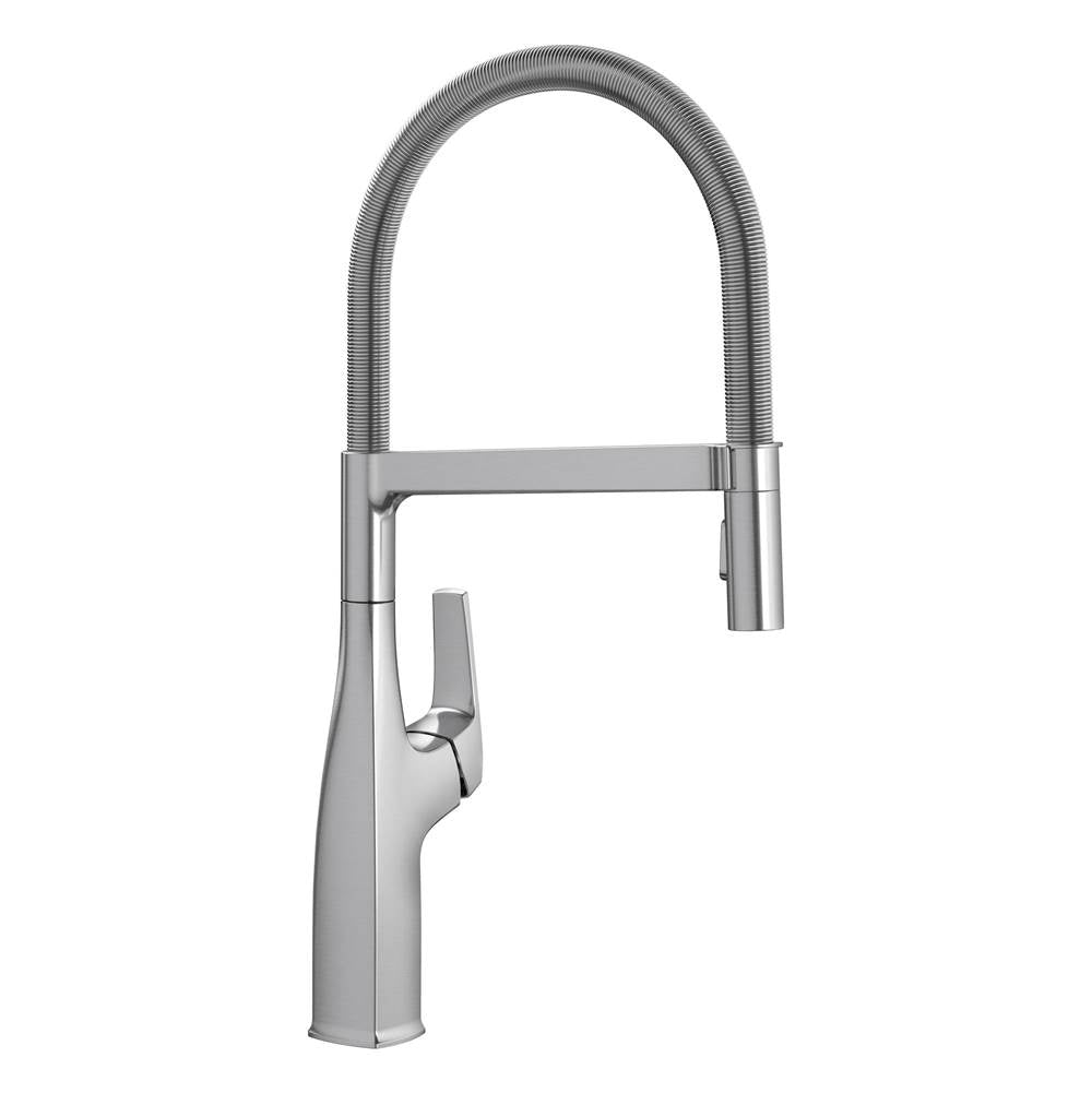 Blanco - Rivana Semi-Pro Pull-Down Dual-Spray Kitchen Faucet - PVD Steel - PVD Steel