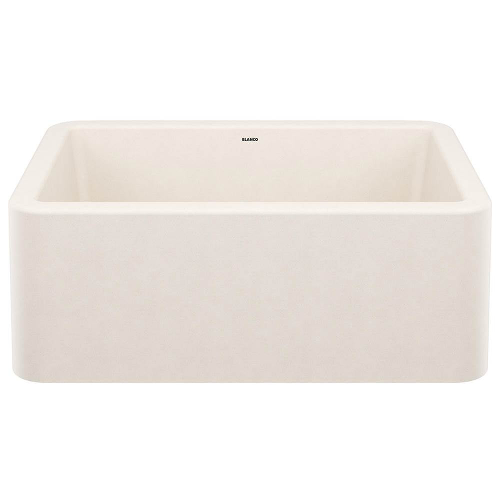 Blanco - Ikon SILGRANIT 27'' Single Bowl Apron-Front Farmhouse Sink - Soft White - Soft White
