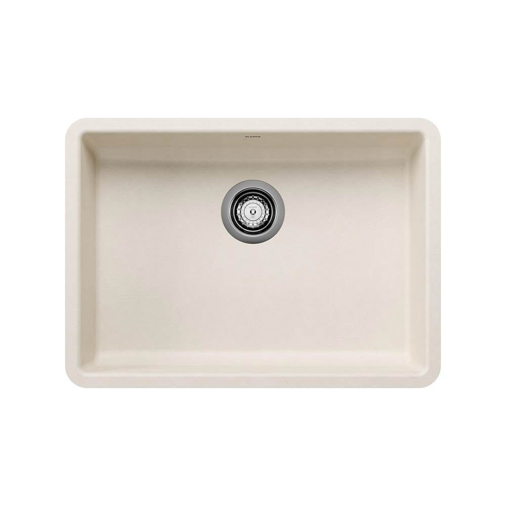 Blanco - Precis SILGRANIT 25'' ADA Single Bowl Undermount Kitchen Sink - Soft White - Soft White