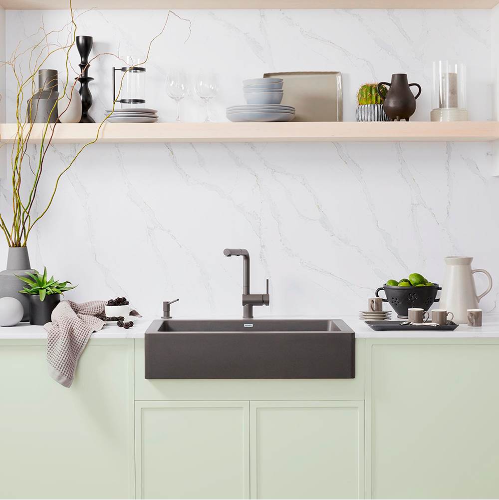 Vintera SILGRANIT 30'' Single Bowl Apron-Front Farmhouse Sink - Soft White