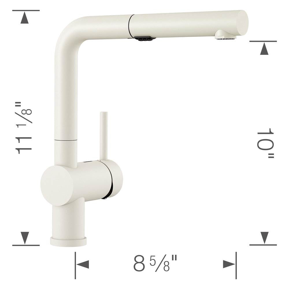 Linus Low Arc Pull-Out Dual-Spray Kitchen Faucet - Chrome