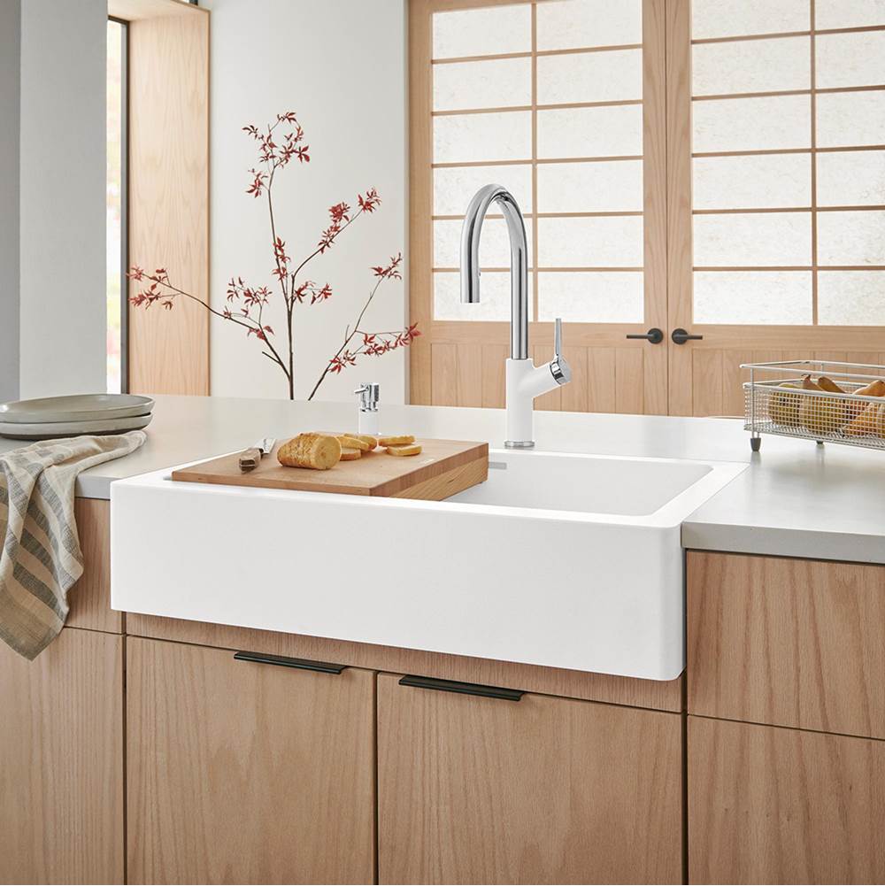 Vintera SILGRANIT 30'' Single Bowl Apron-Front Farmhouse Sink - Anthracite