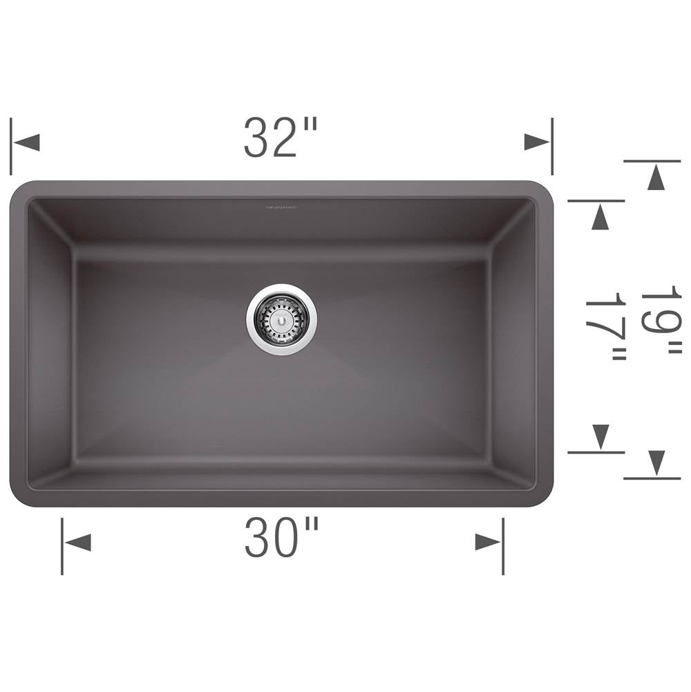 Precis SILGRANIT 32'' Super Single Undermount Kitchen Sink - Cafe