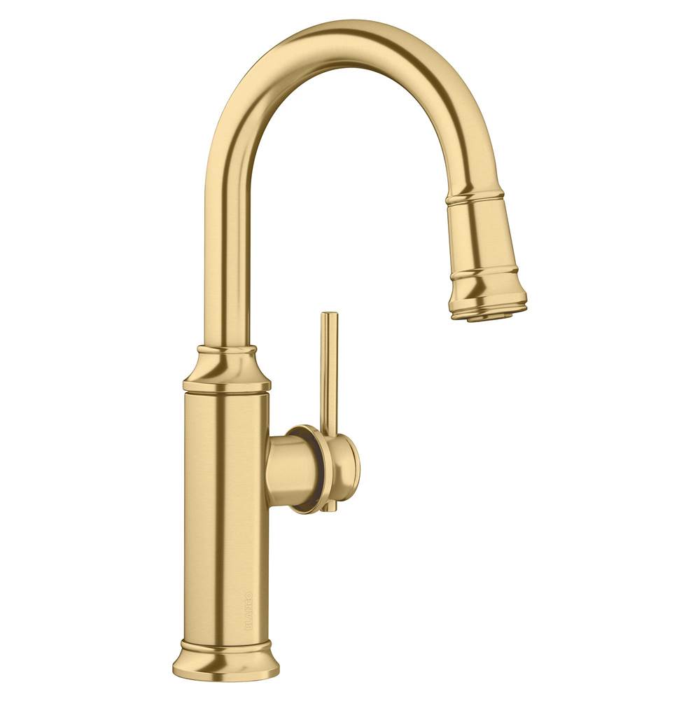 Blanco - Empressa Pull-Down Bar Faucet - Satin Gold - Satin Gold