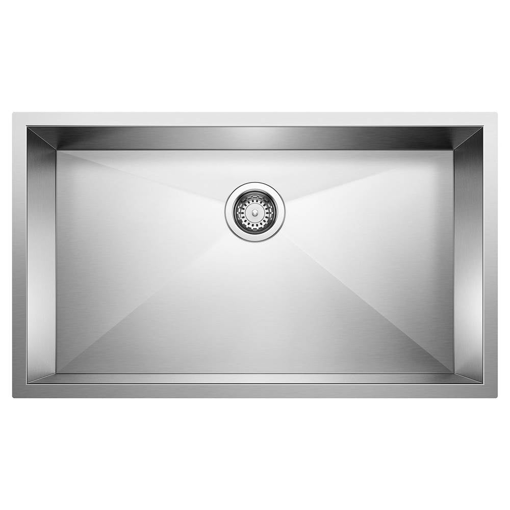 Blanco - Precision R0 32'' Super Single Bowl Undermount Stainless Steel Kitchen Sink - Satin Polish