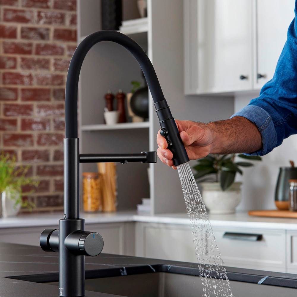 Catris Flexo Filter-Ready Semi-Pro Pull-Down Dual-Spray Kitchen Faucet - Chrome