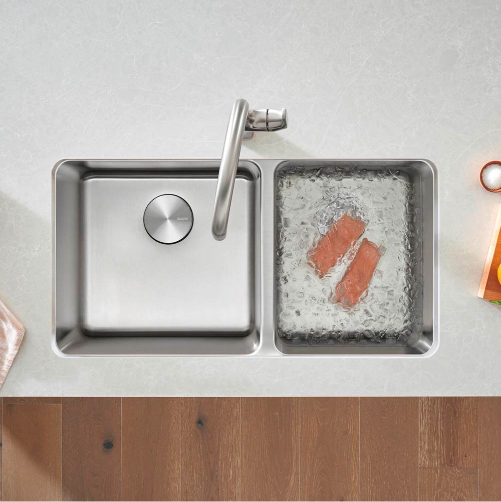 Formera 33'' 60/40 Double Bowl Undermount Stainless Steel Kitchen Sink