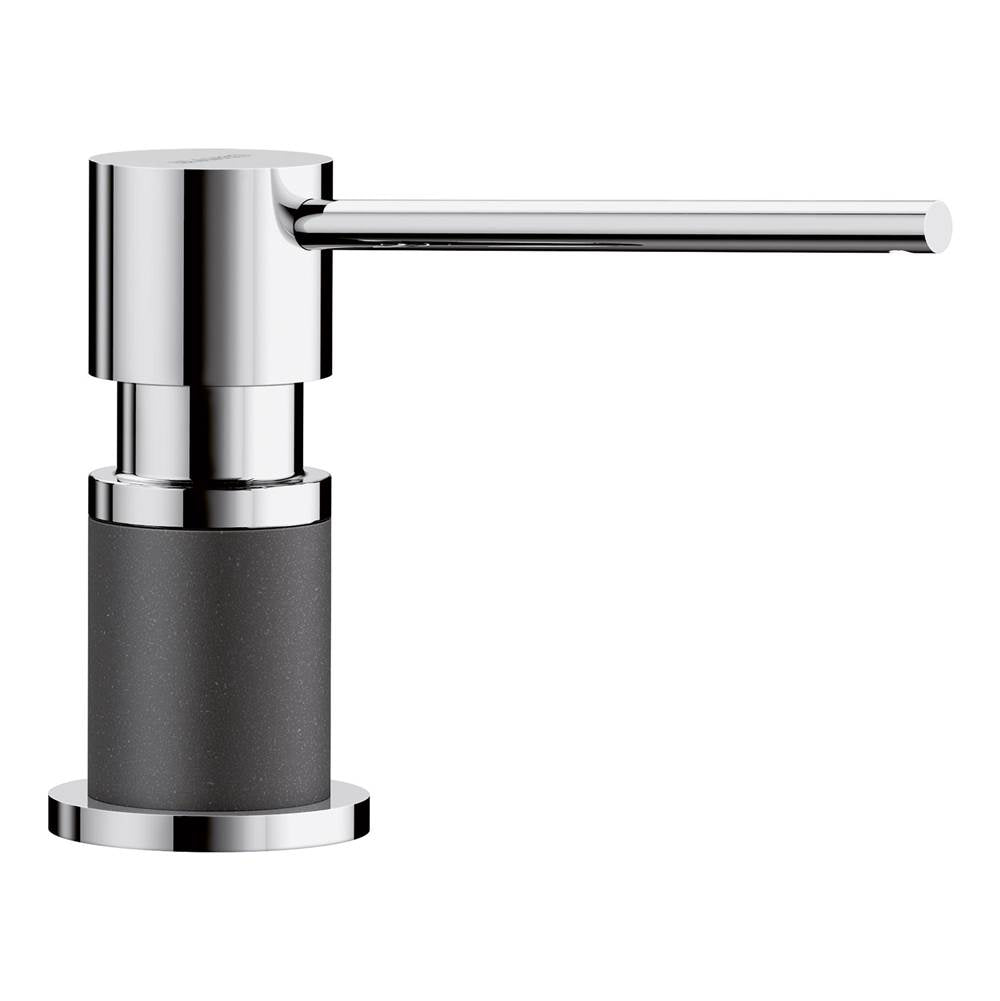 Blanco - Lato Soap Dispenser - Chrome/Anthracite - Chrome With Anthracite