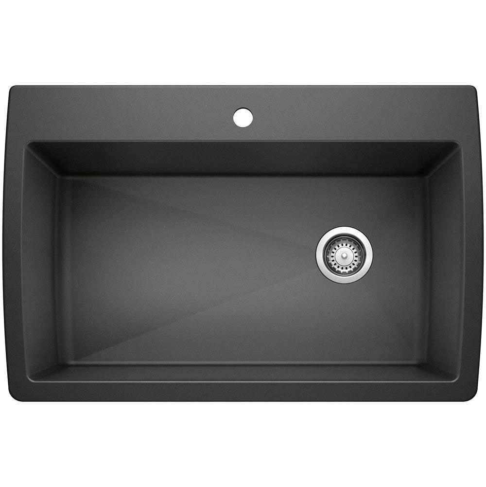 Blanco - Diamond SILGRANIT 33'' Super Single Dual Mount Kitchen Sink - Anthracite - Anthracite