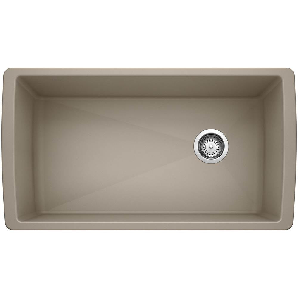 Blanco - Diamond SILGRANIT 33'' Super Single Undermount Kitchen Sink - Truffle - Truffle