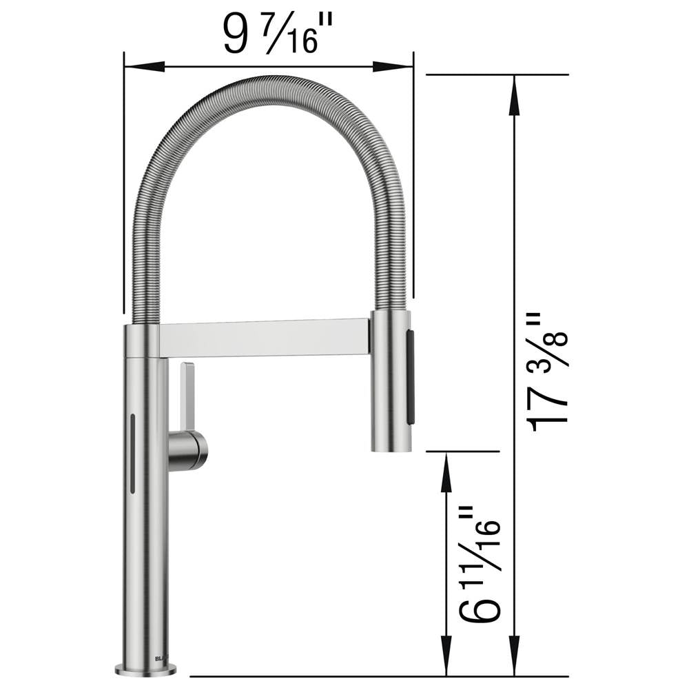 Culina II Mini Sensor 1.5 GPM - PVD Steel