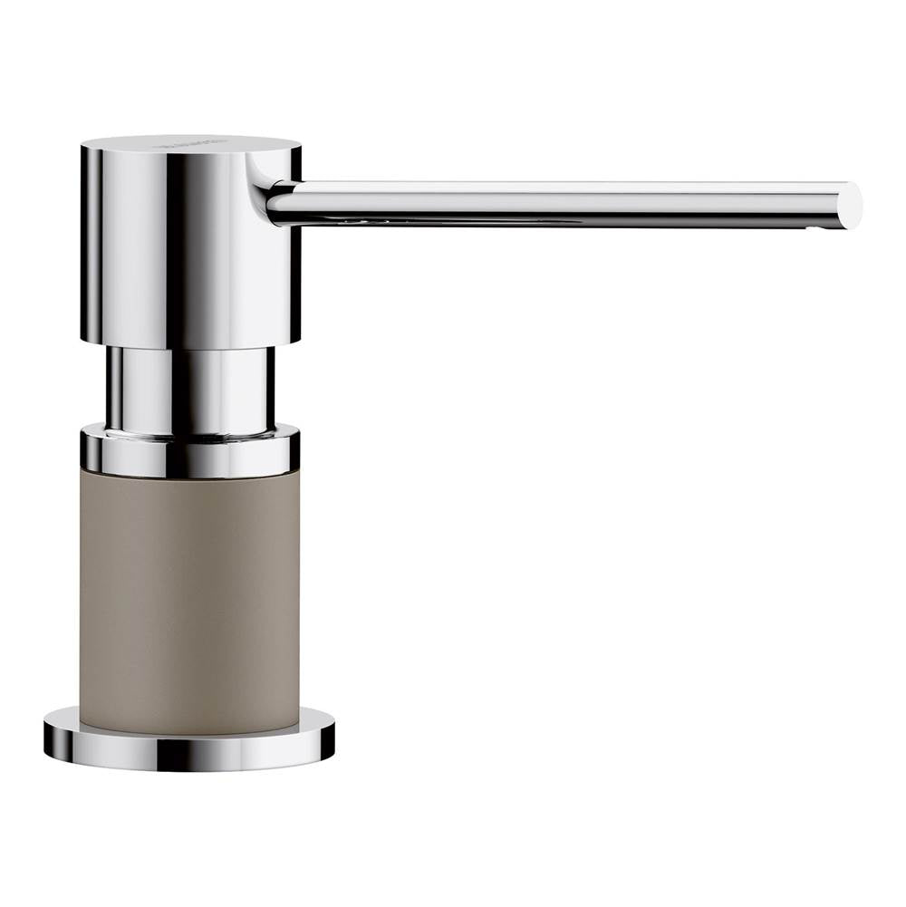 Blanco - Lato Soap Dispenser - Chrome/Truffle - Chrome With Truffle