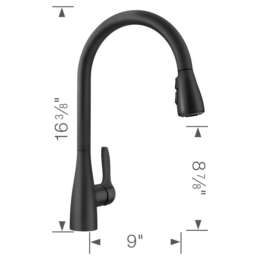Atura Pull-Down Dual-Spray Kitchen Faucet - Chrome