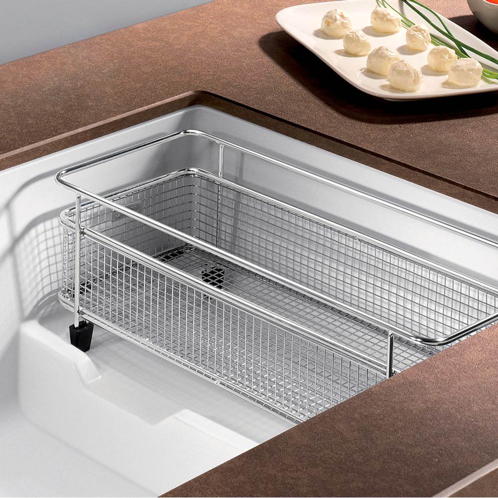 Precis Cascade SILGRANIT 29'' Single Bowl Undermount Kitchen Sink with Colander - Coal Black