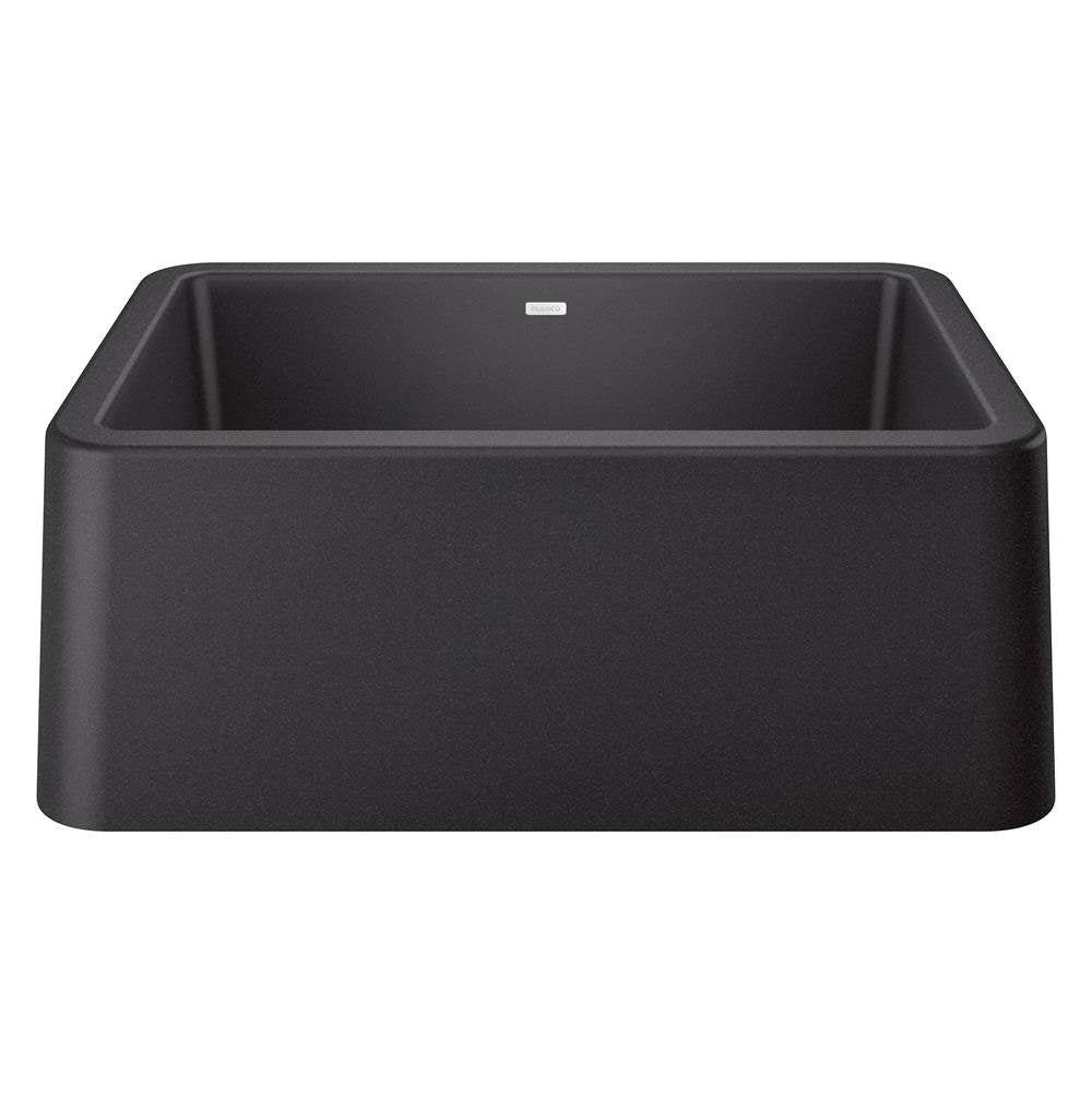 Blanco - Ikon SILGRANIT 27'' Single Bowl Apron-Front Farmhouse Sink - Anthracite - Anthracite