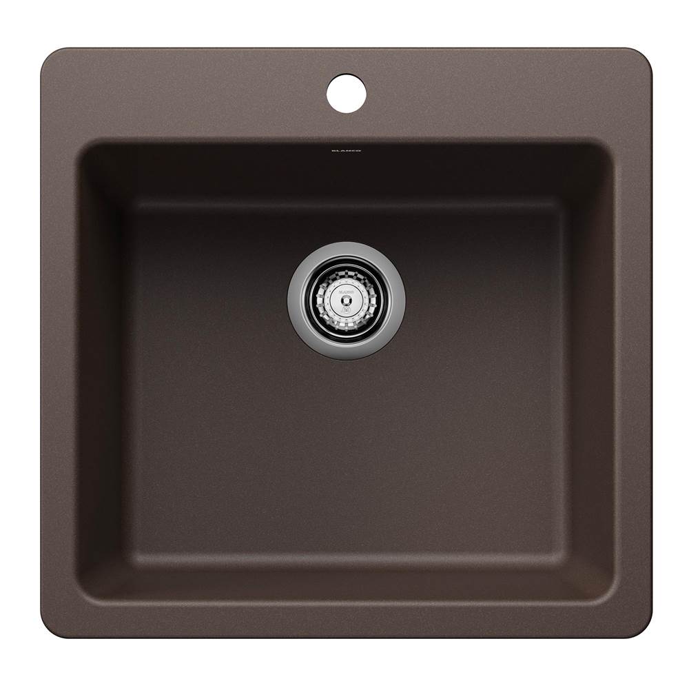 Blanco - Liven SILGRANIT 21'' Single Bowl Dual Mount Kitchen Sink - Cafe - Cafe
