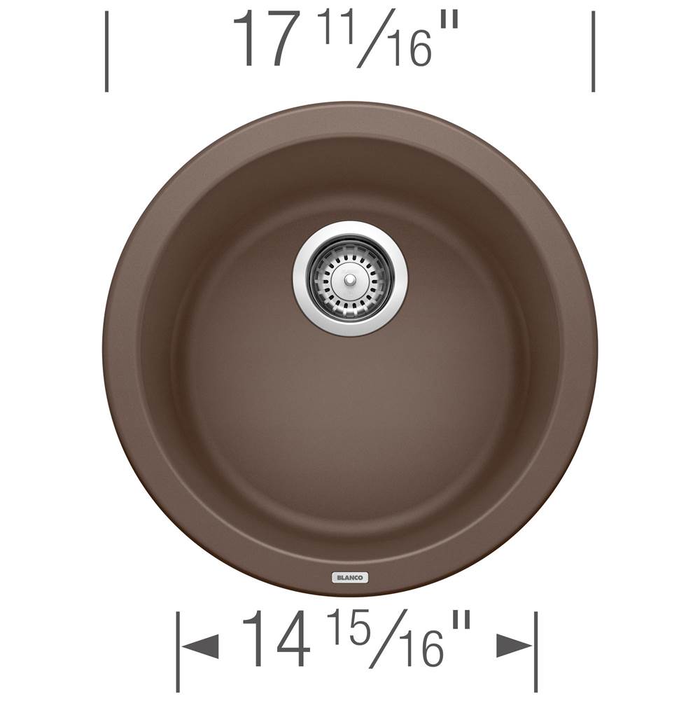 Rondo SILGRANIT 18'' Dual Mount Bar Sink - White