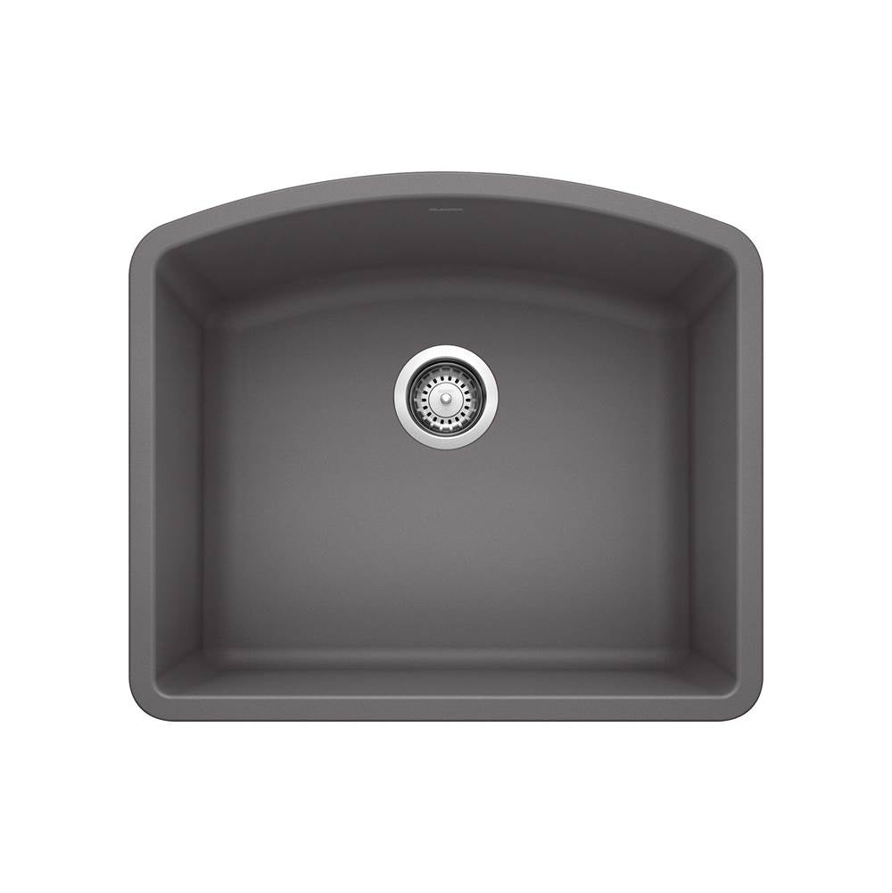 Blanco - Diamond SILGRANIT 24'' Single Bowl Undermount Kitchen Sink - Cinder - Cinder