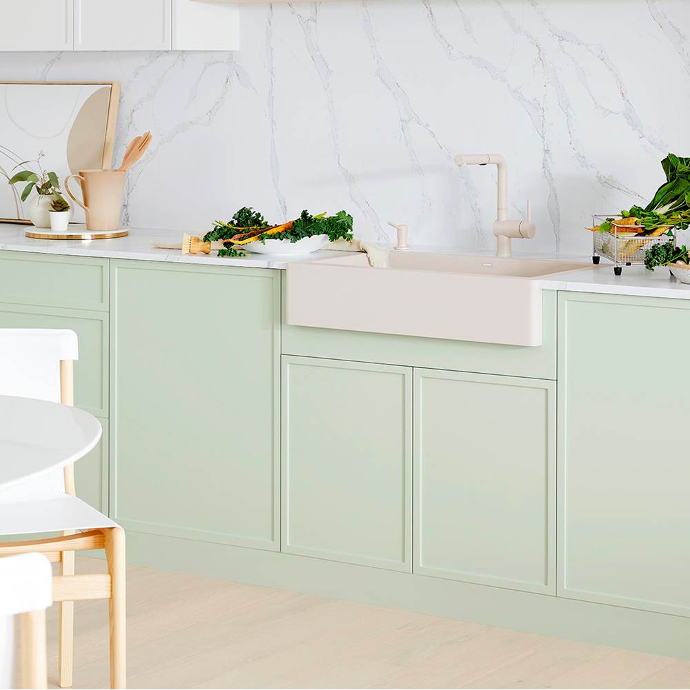 Vintera SILGRANIT 30'' Single Bowl Apron-Front Farmhouse Sink - Soft White