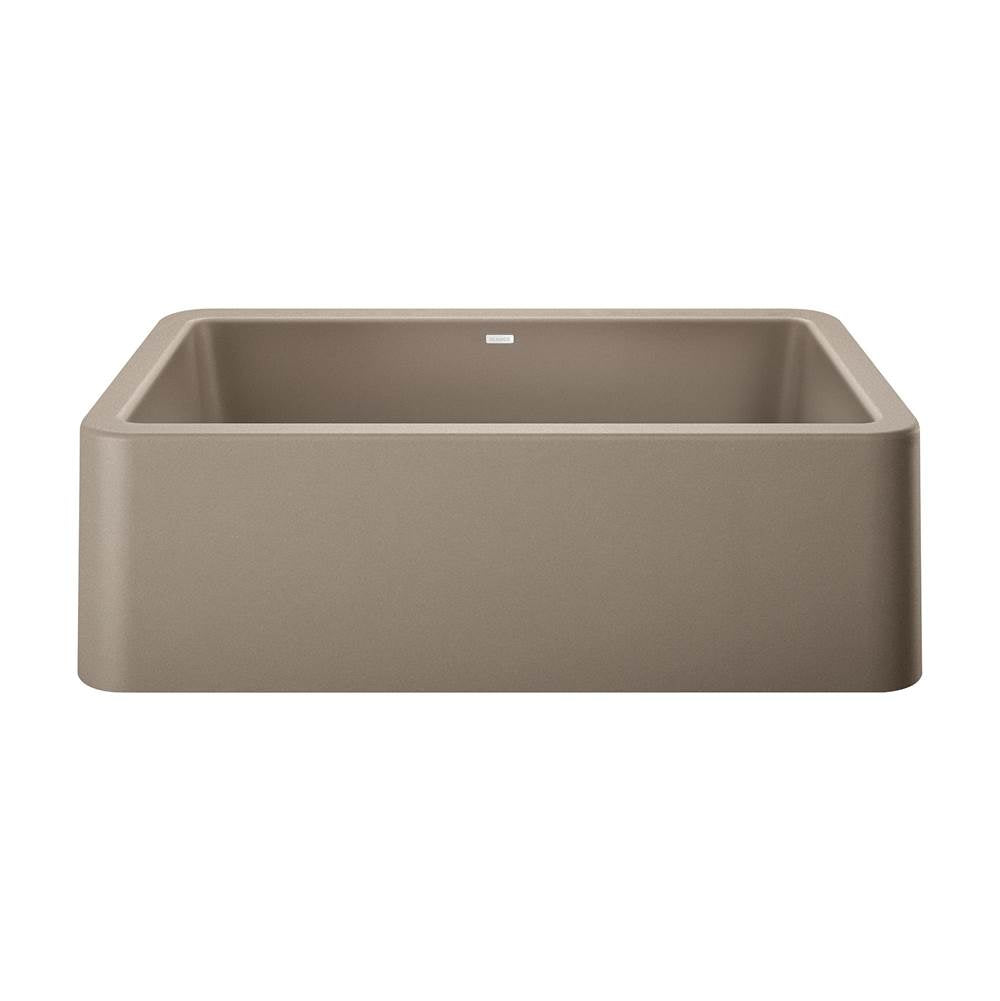 Blanco - Ikon SILGRANIT 33'' Single Bowl Apron-Front Farmhouse Sink - Truffle - Truffle