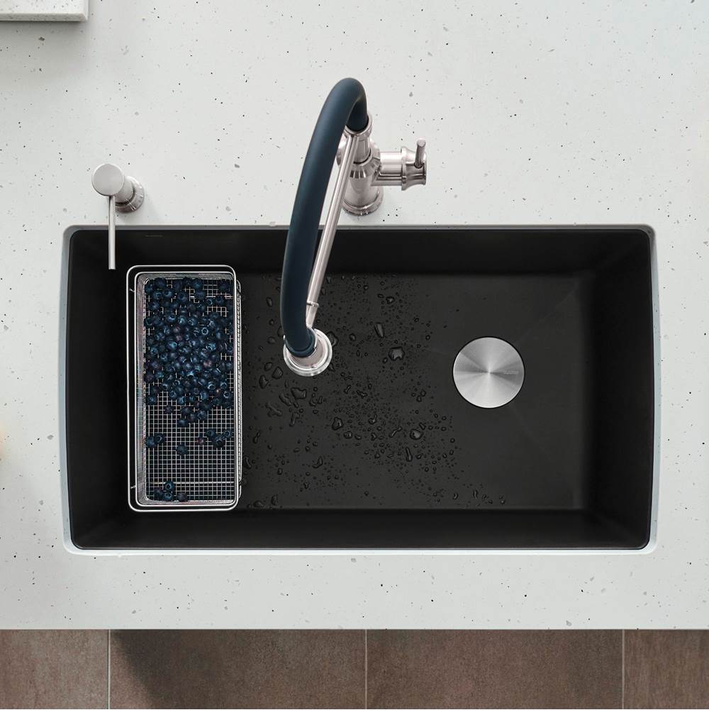 Diamond SILGRANIT 33'' Super Single Undermount Kitchen Sink - Cinder