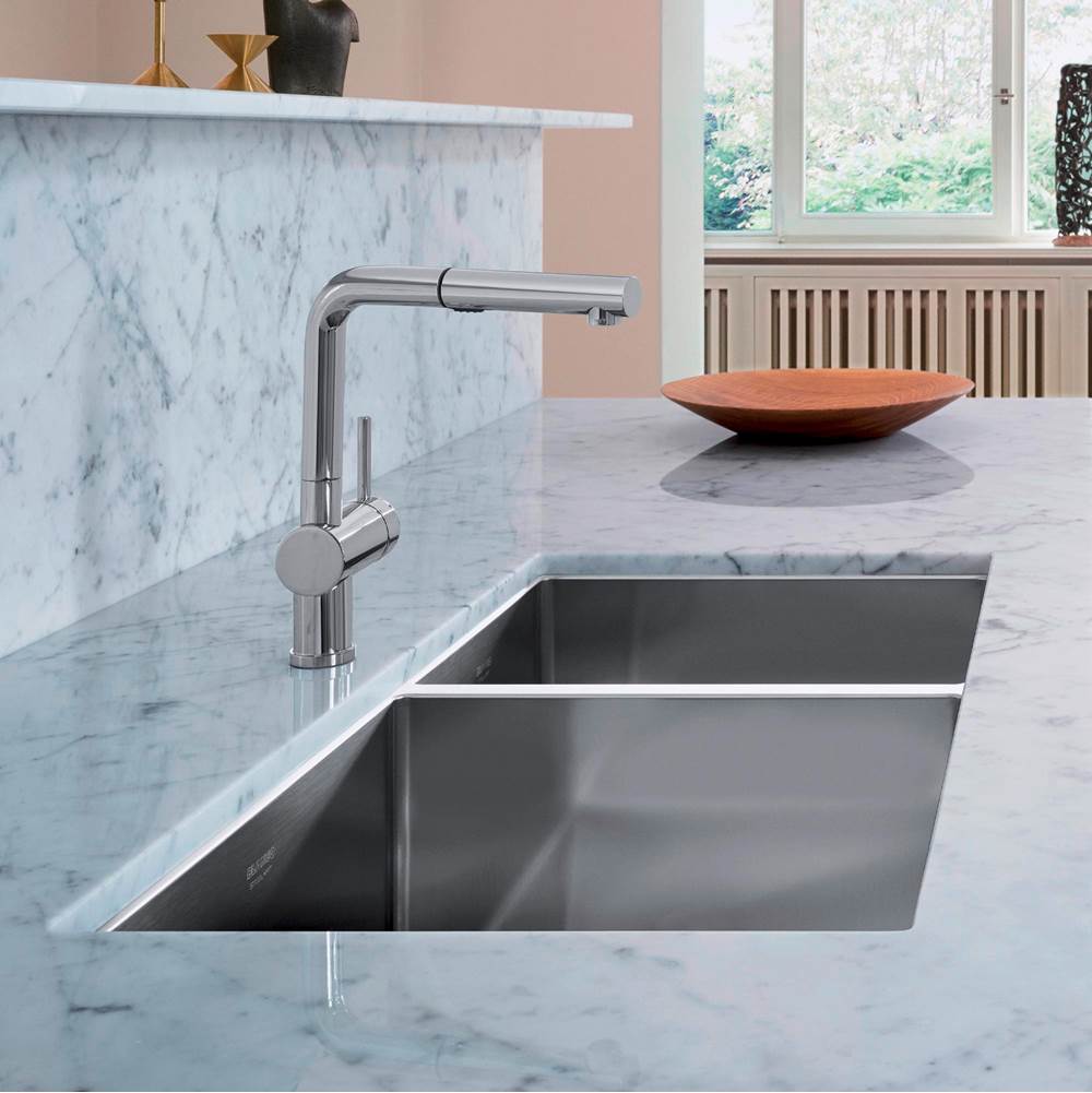 Precision R10 33'' 60/40 Double Bowl Undermount Stainless Steel Kitchen Sink