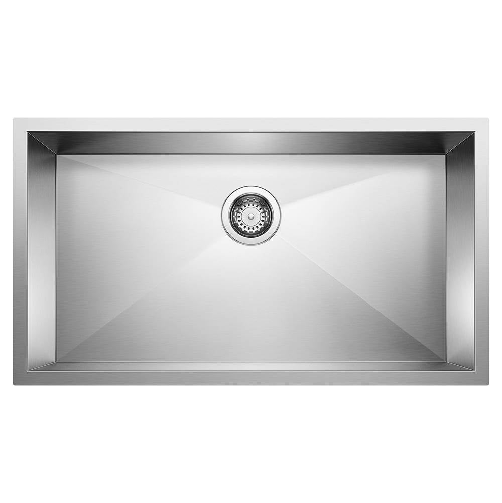 Blanco - Precision R0 32'' Super Single Bowl Undermount Stainless Steel Kitchen Sink - Satin Polish