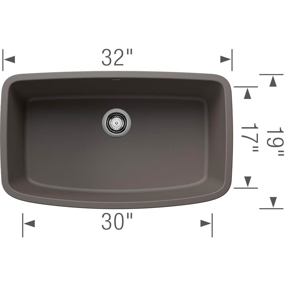 Valea SILGRANIT 32'' Super Single Undermount Kitchen Sink - Soft White