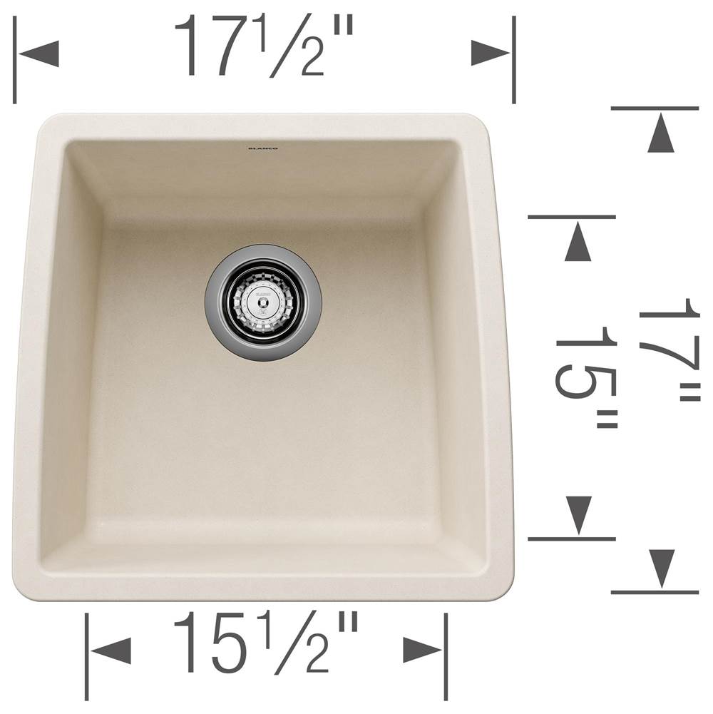 Performa SILGRANIT 17'' Undermount Bar Sink - Soft White