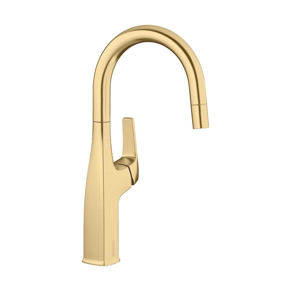 Blanco - Rivana Pull-Down Bar Faucet - Satin Gold - Satin Gold