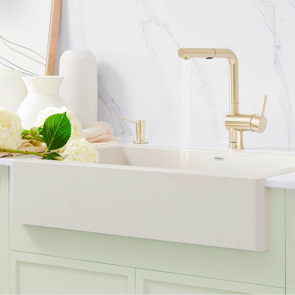 Linus Low Arc Pull-Out Dual-Spray Kitchen Faucet - Chrome