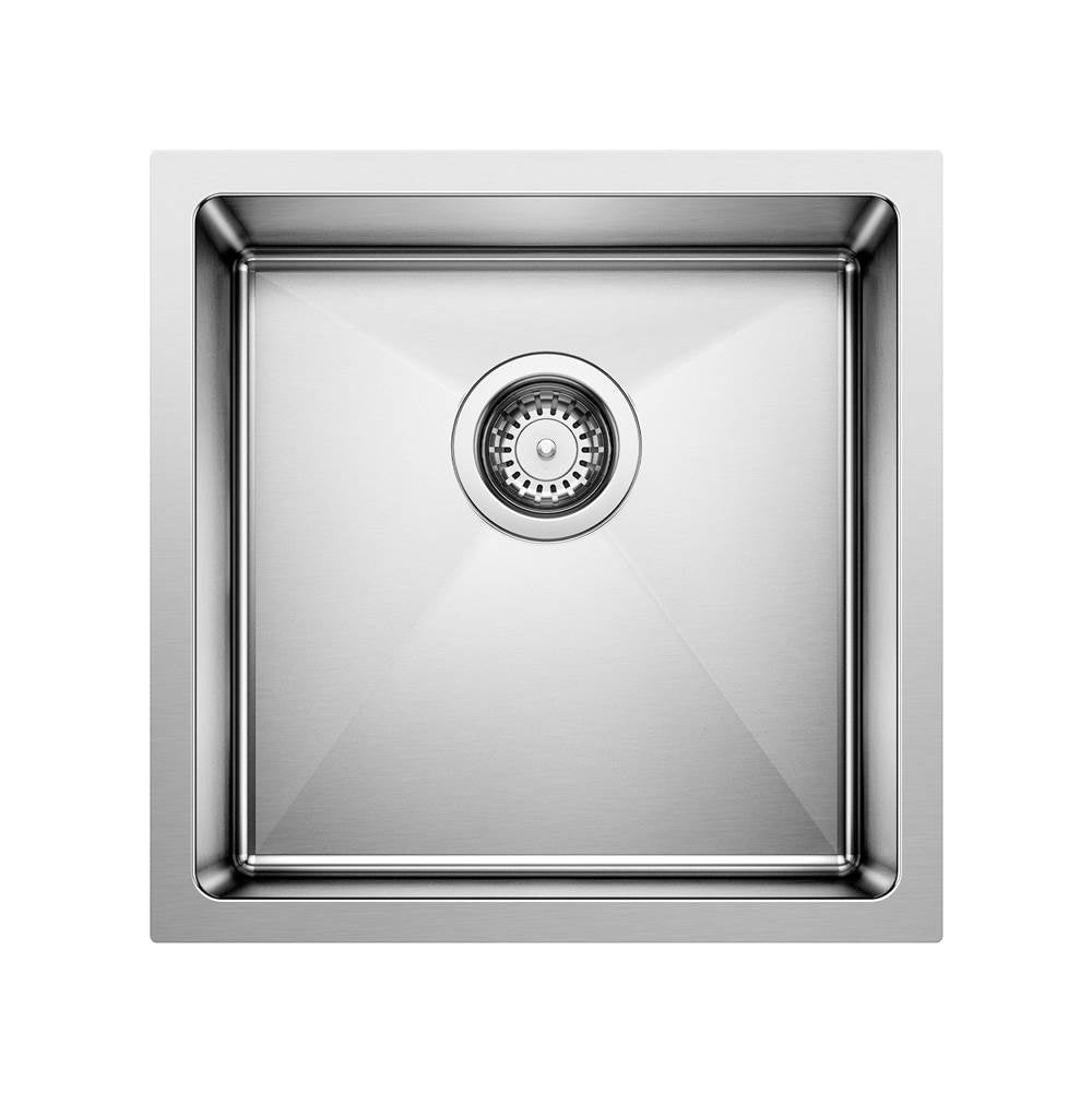 Blanco - Quatrus R15 17'' Undermount Stainless Steel Bar Sink - Satin Polish