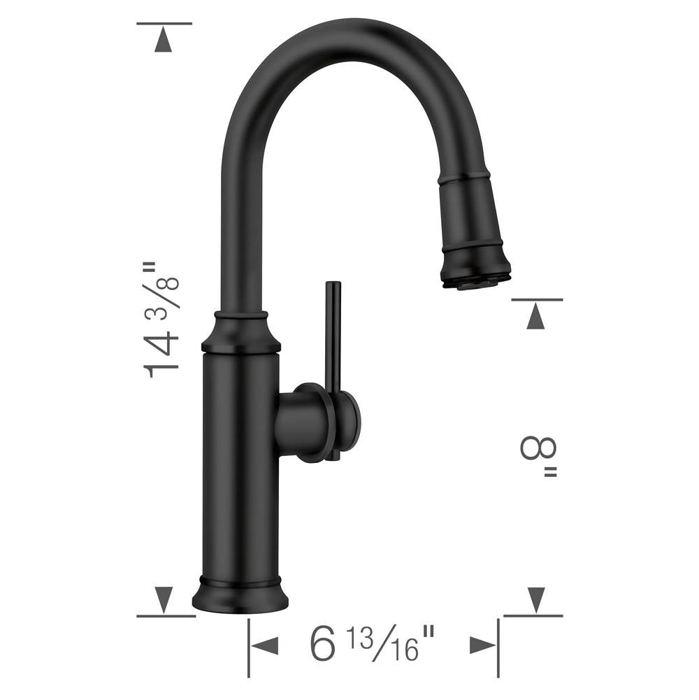 Empressa Pull-Down Bar Faucet - Chrome