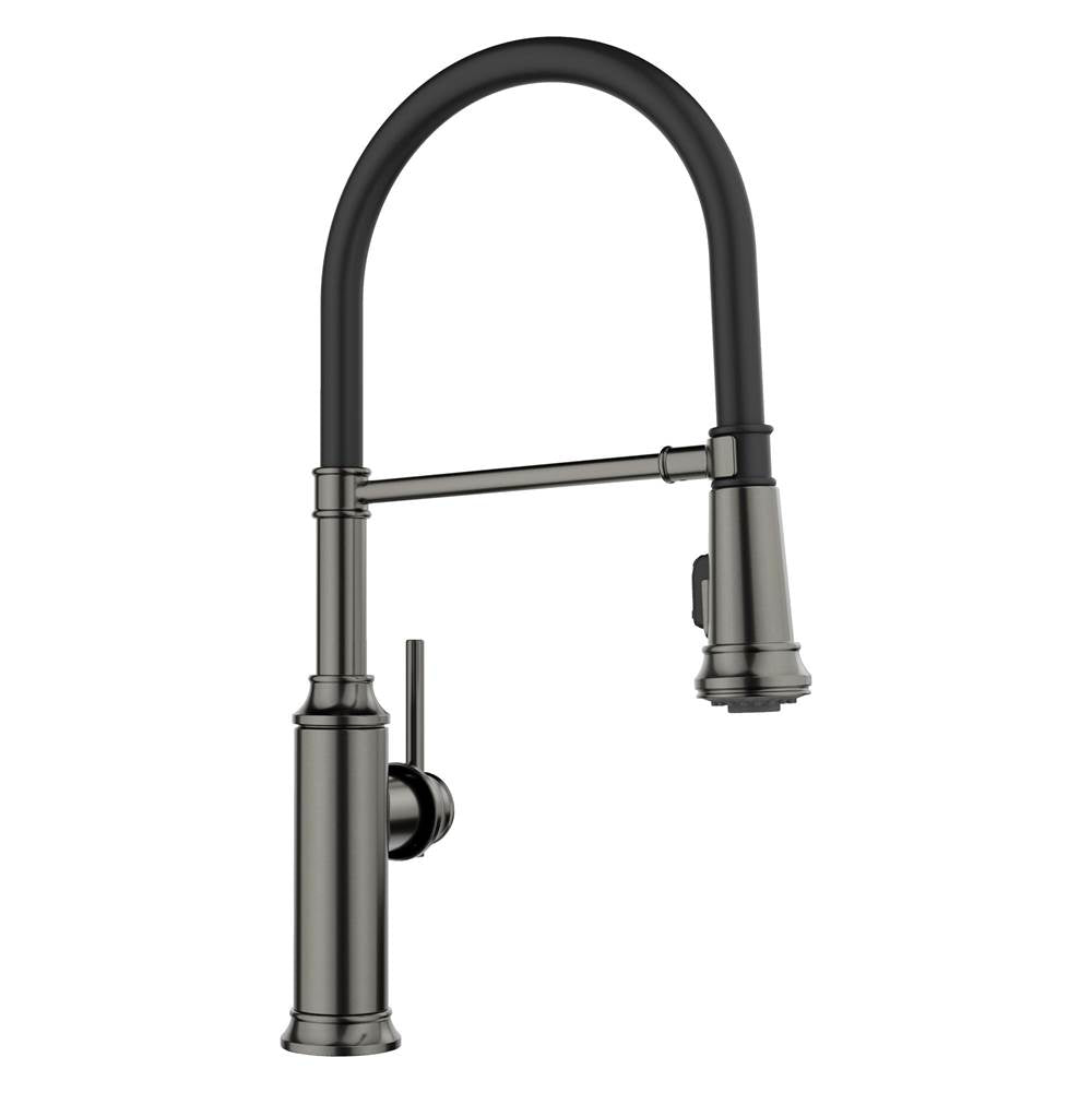 Blanco - Empressa Semi-Pro 1.5 GPM - Satin Dark Steel - Satin Dark Steel