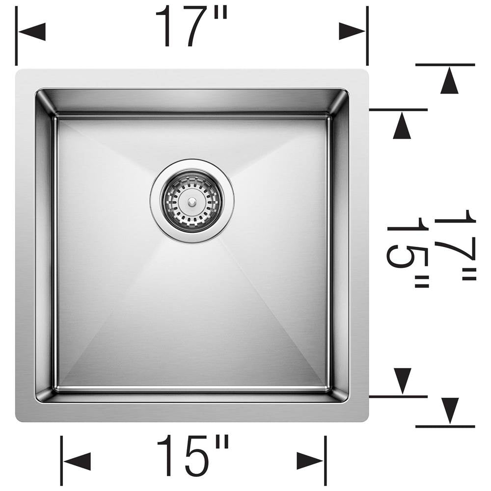 Precision R10 17'' Undermount Stainless Steel Bar Sink