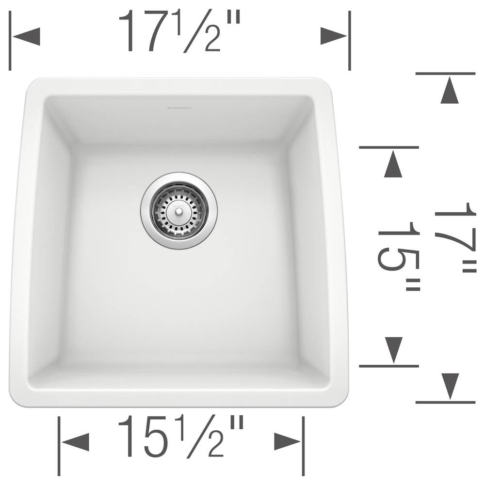 Performa SILGRANIT 17'' Undermount Bar Sink - Cafe