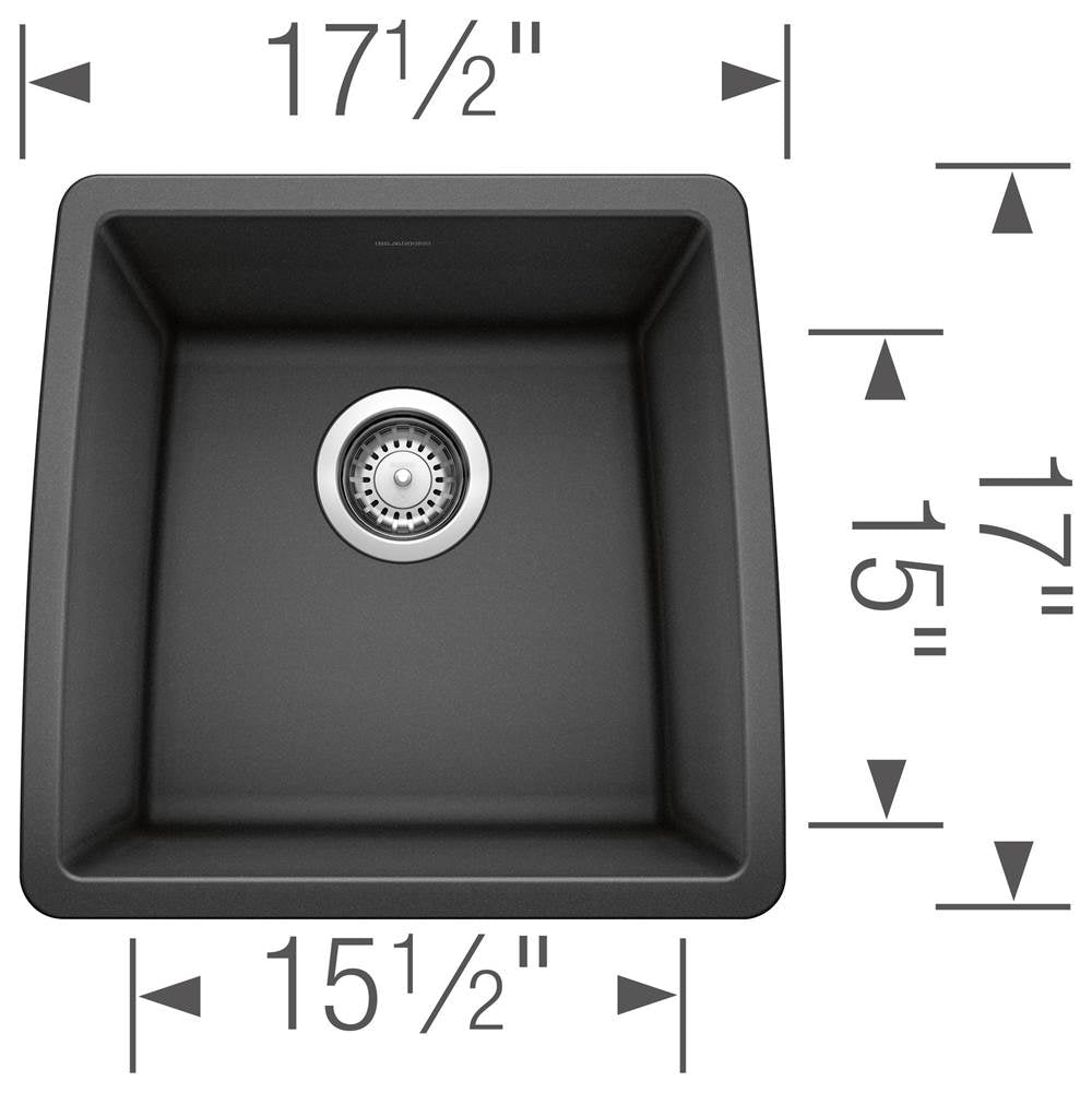 Performa SILGRANIT 17'' Undermount Bar Sink - Cafe