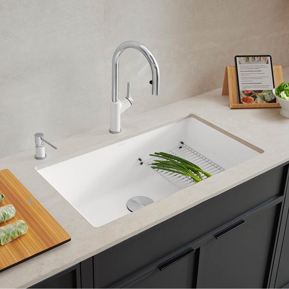 Precis SILGRANIT 32'' Super Single Undermount Kitchen Sink - Cafe